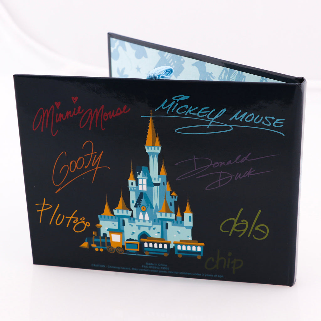 Disney Autograph Book Small Blue Mickey Mouse & Friends Disneyland for sale  online