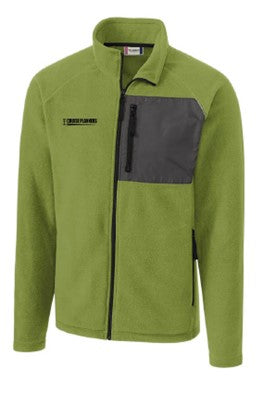 Unisex Hybrid Full Zip Green Jacket