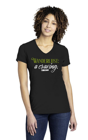 Bling Wanderlust Craving  Black Tee