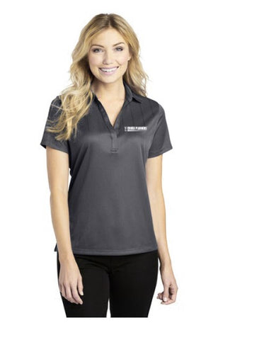 Ladies Performance Grey Smoke Polo