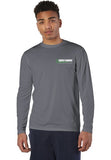 Unisex Long Sleeve Grey Fishing Shirt