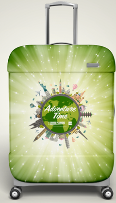 Time to Travel Luggage Cover Final Sale